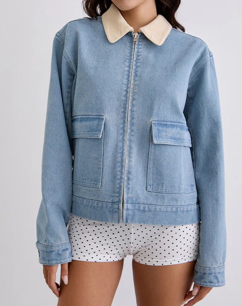 Kahyun Jacket in Denim Light Wash - Image 3