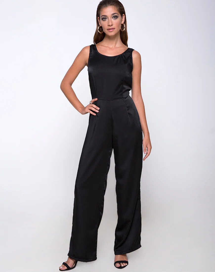 Kaios Cutout Jumpsuit in Black - Image 2