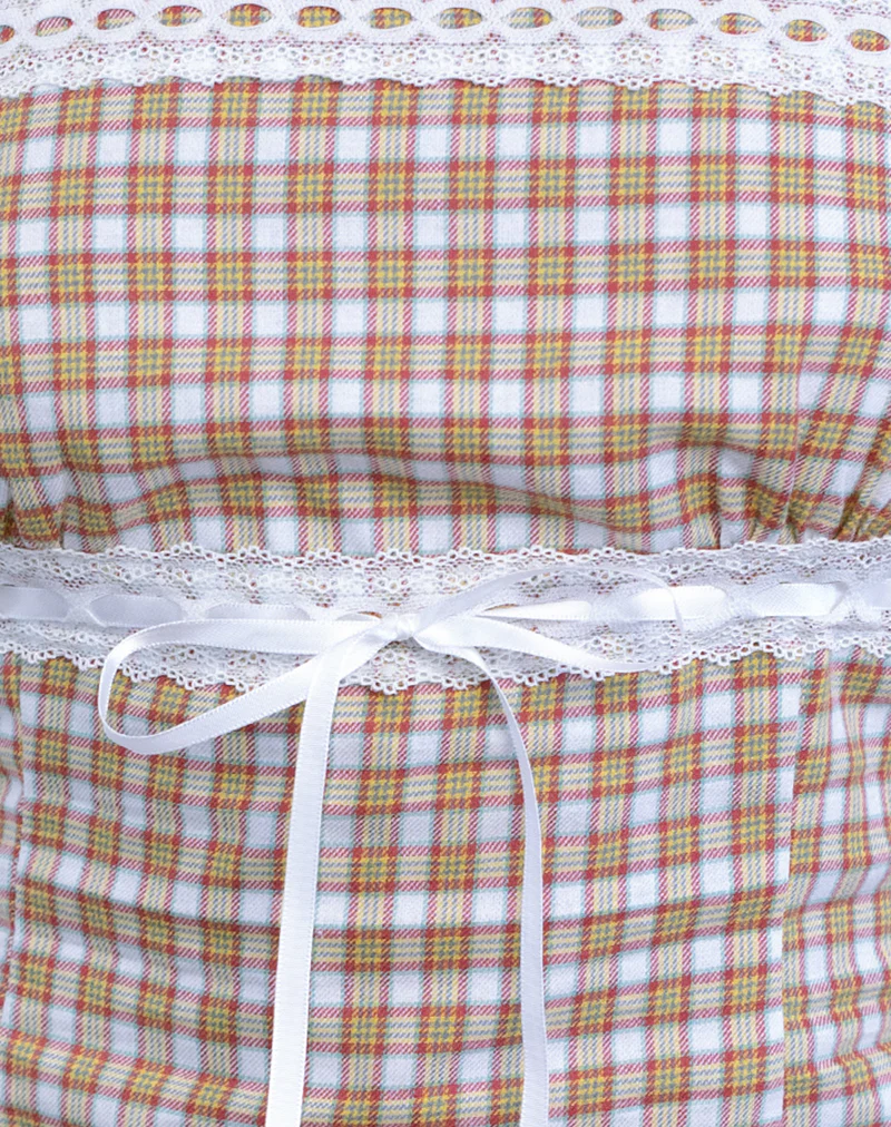 Kaita Cami Top in Red and Yellow - Image 6