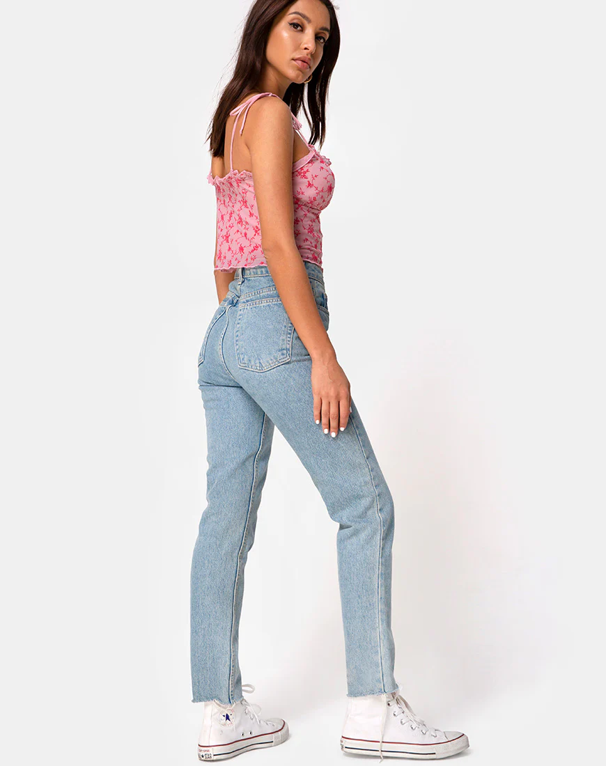 Kalsi Top in Love Bloom Pink Flock - Image 4