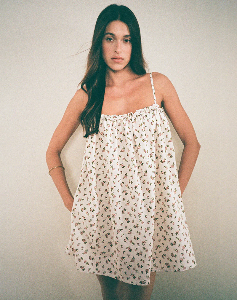 Kamalani Mini Dress in Pretty Dainty Flower - Image 4