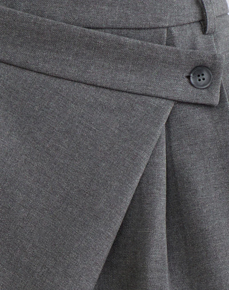Kanna Asymmetric Trouser in Tailoring Charcoal - Image 6