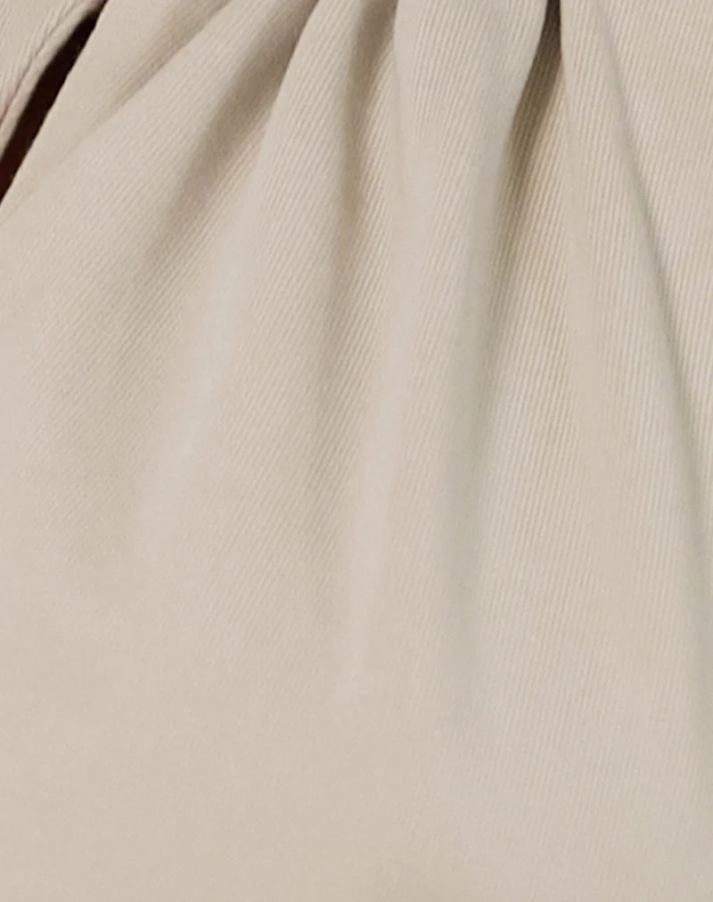 Karise Plunge Top in Cupro Oatmilk - Image 6