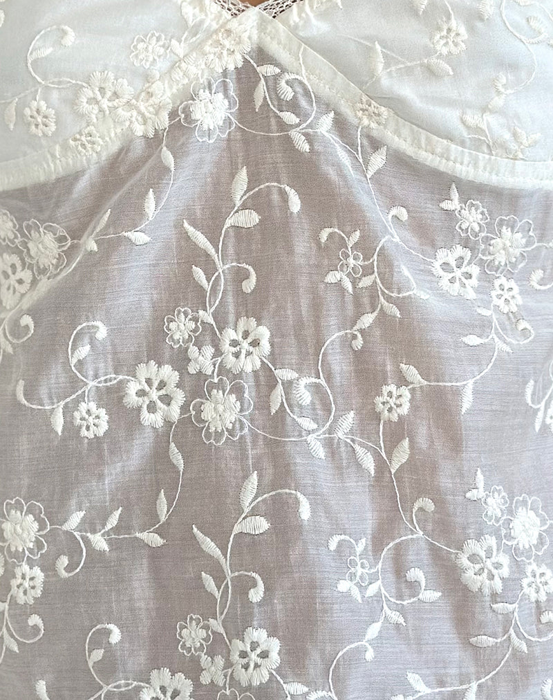 Kasturi Top in Broderie White - Image 6