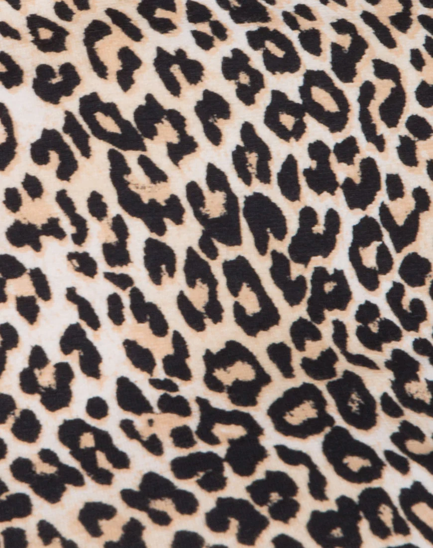 Katwin Bodycon Dress in Rar Leopard Brown - Image 5