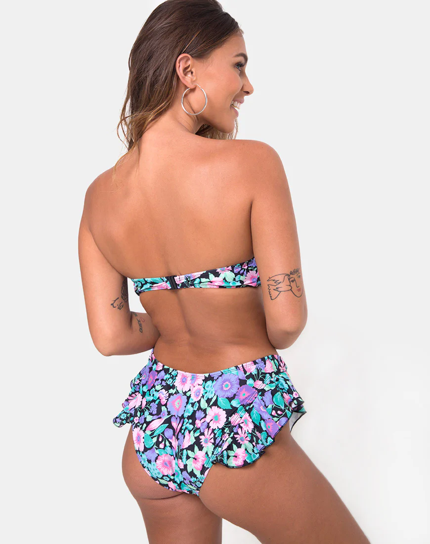 Kaulana Bikini Top in Illuminated Floral - Image 2