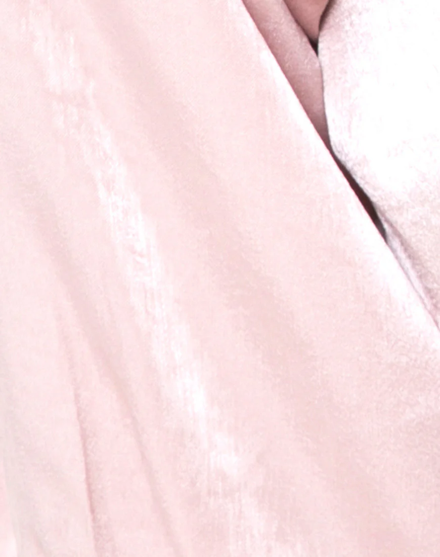 Kavida Crop Top in Satin Dusty Rose - Image 6