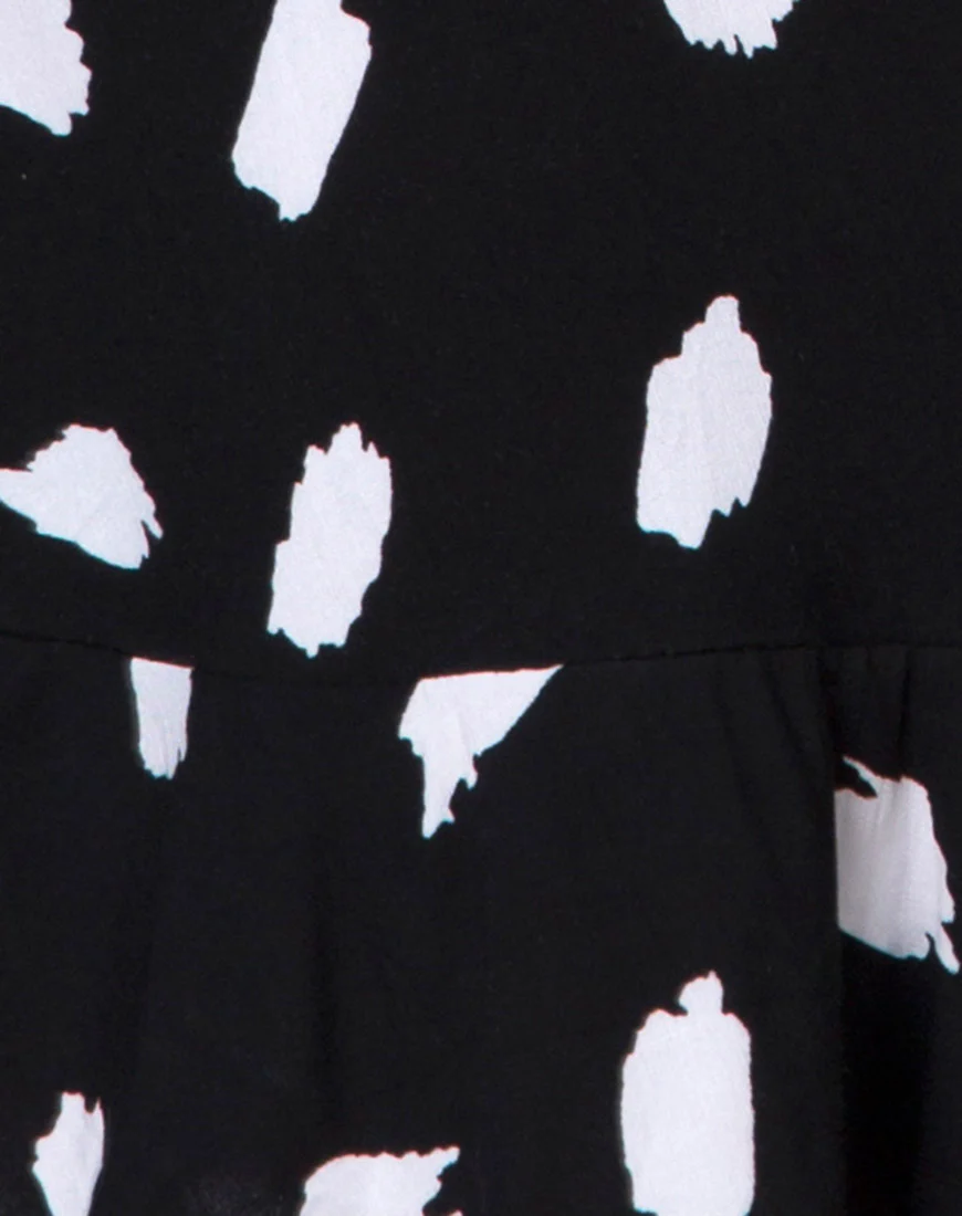 Kaykay Skater Skirt in Diana Dot Black - Image 5