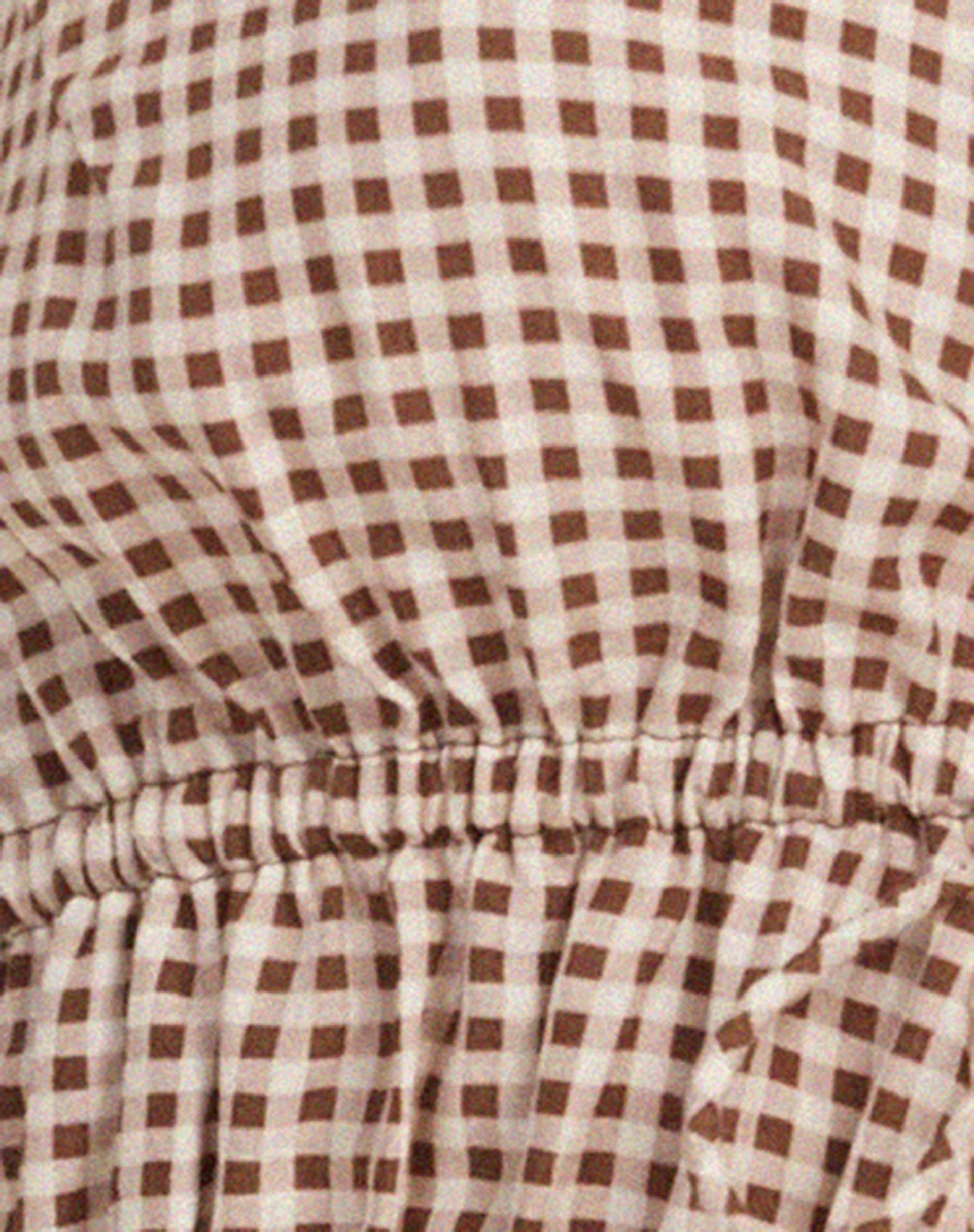 Kayson Crop Top in Mini Gingham - Image 6
