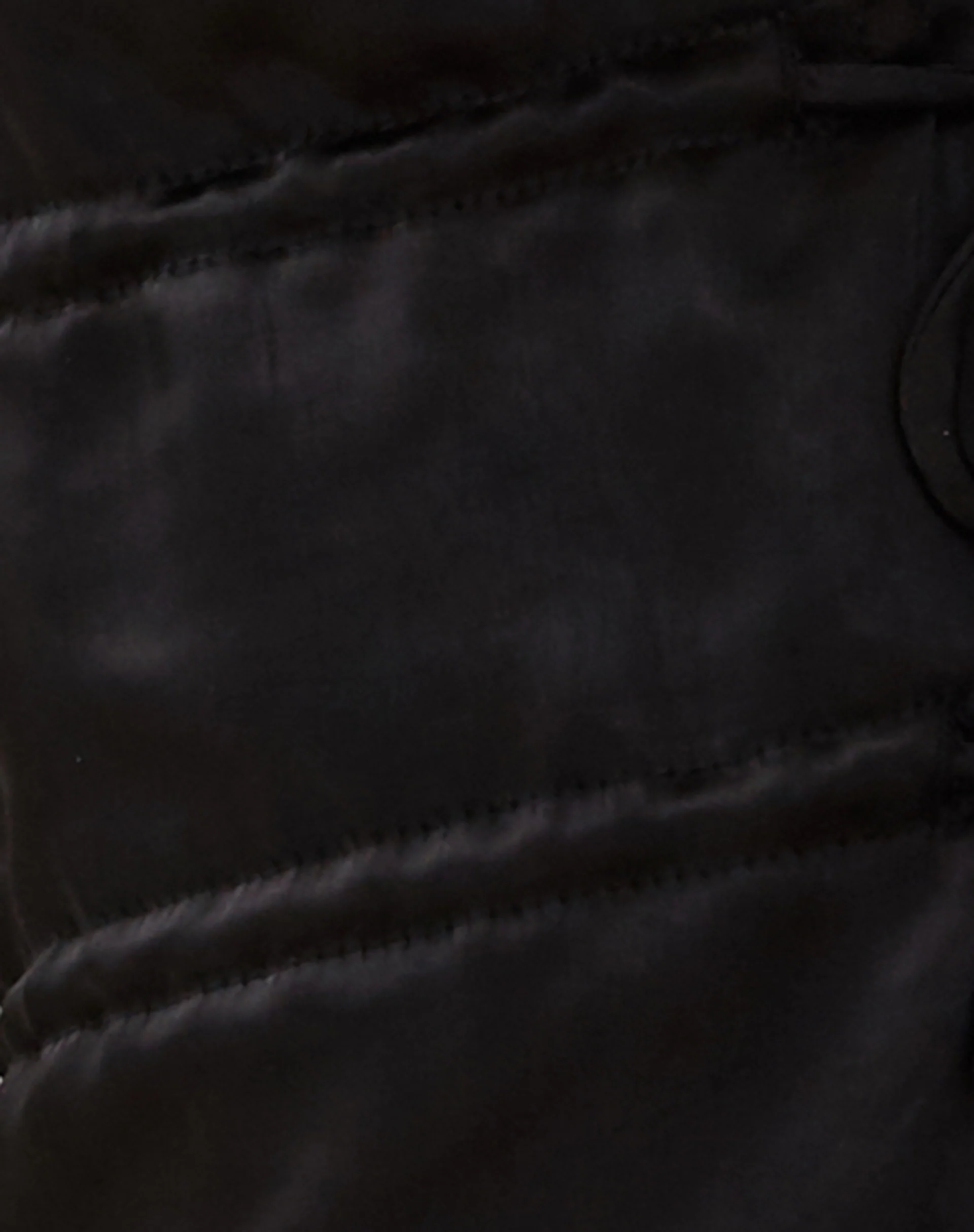 Kayson Crop Top in Satin Black - Image 6