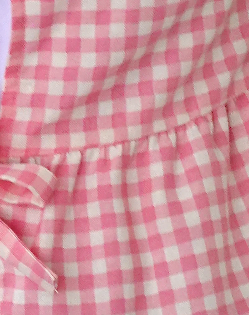 Kayvata Top in Gingham Pink - Image 6