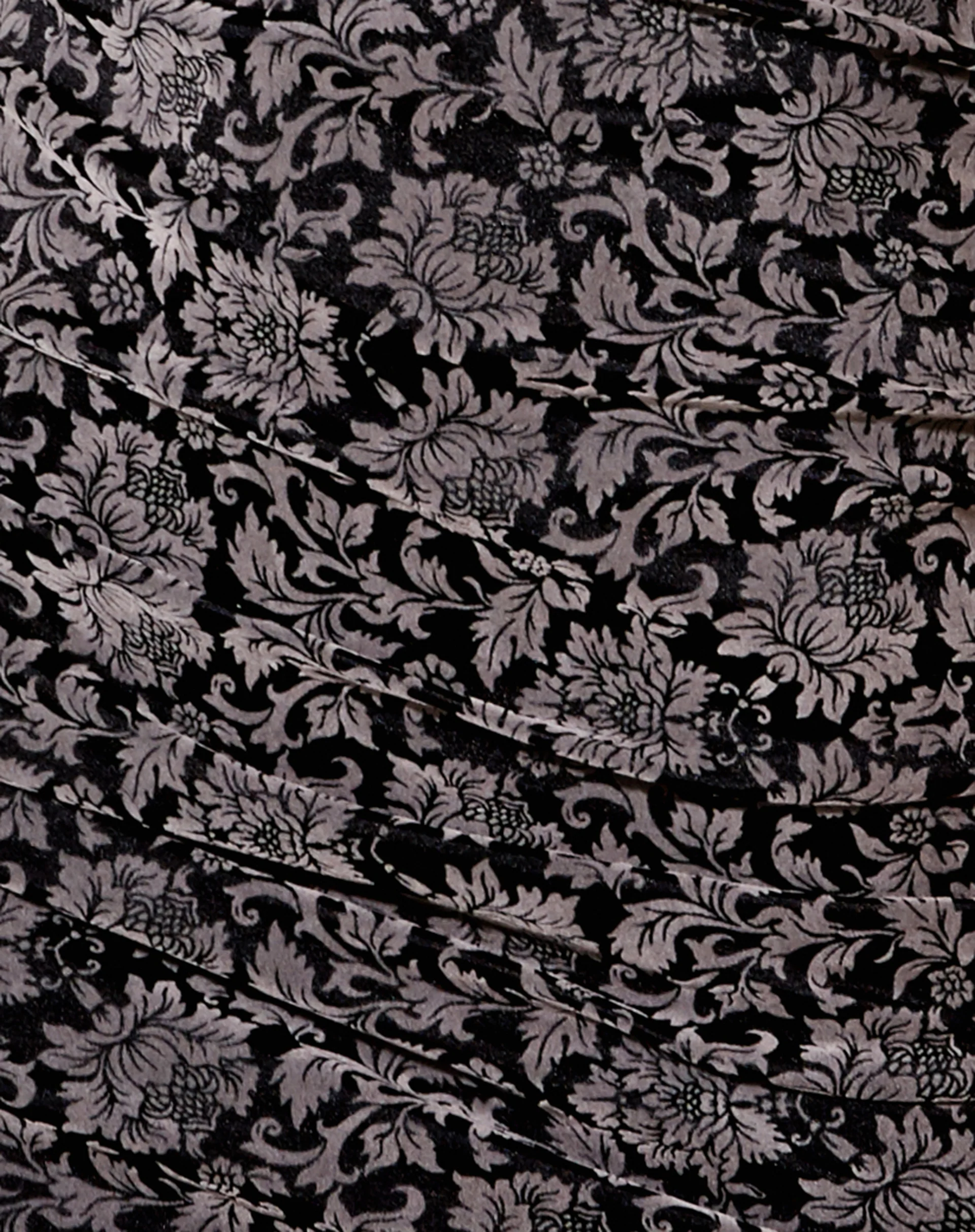 Kazela Bodycon Dress in Brocade Grey Flock - Image 5