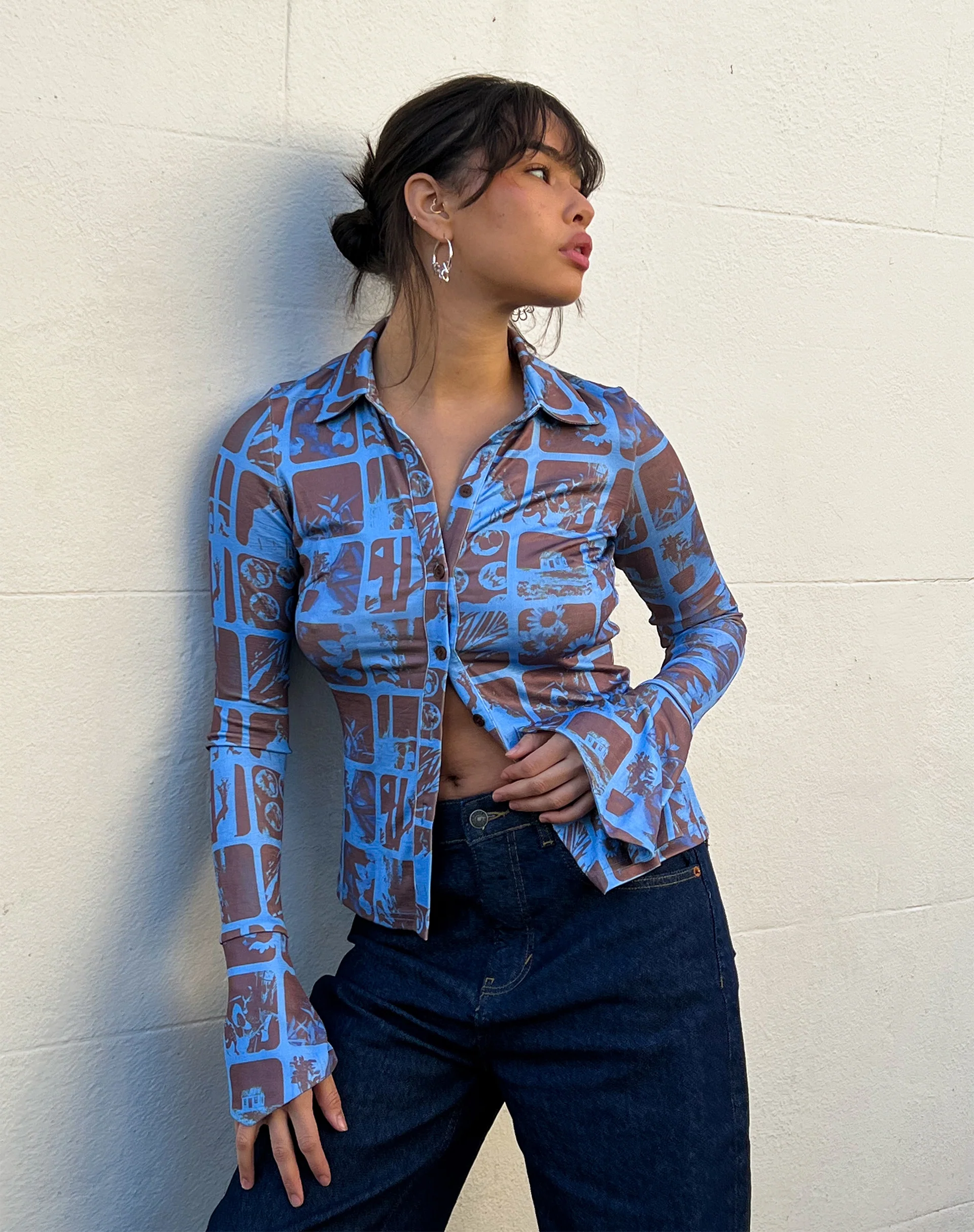 Keani Long Sleeve Shirt in Photographic Blue - Image 2