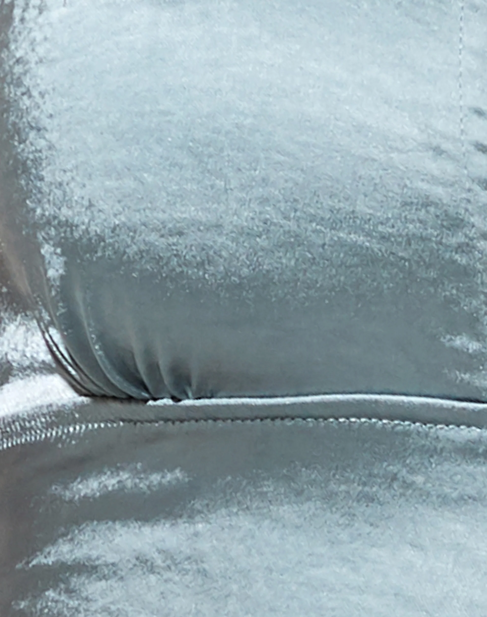 Keiza Crop Top in Satin Silver Blue - Image 5