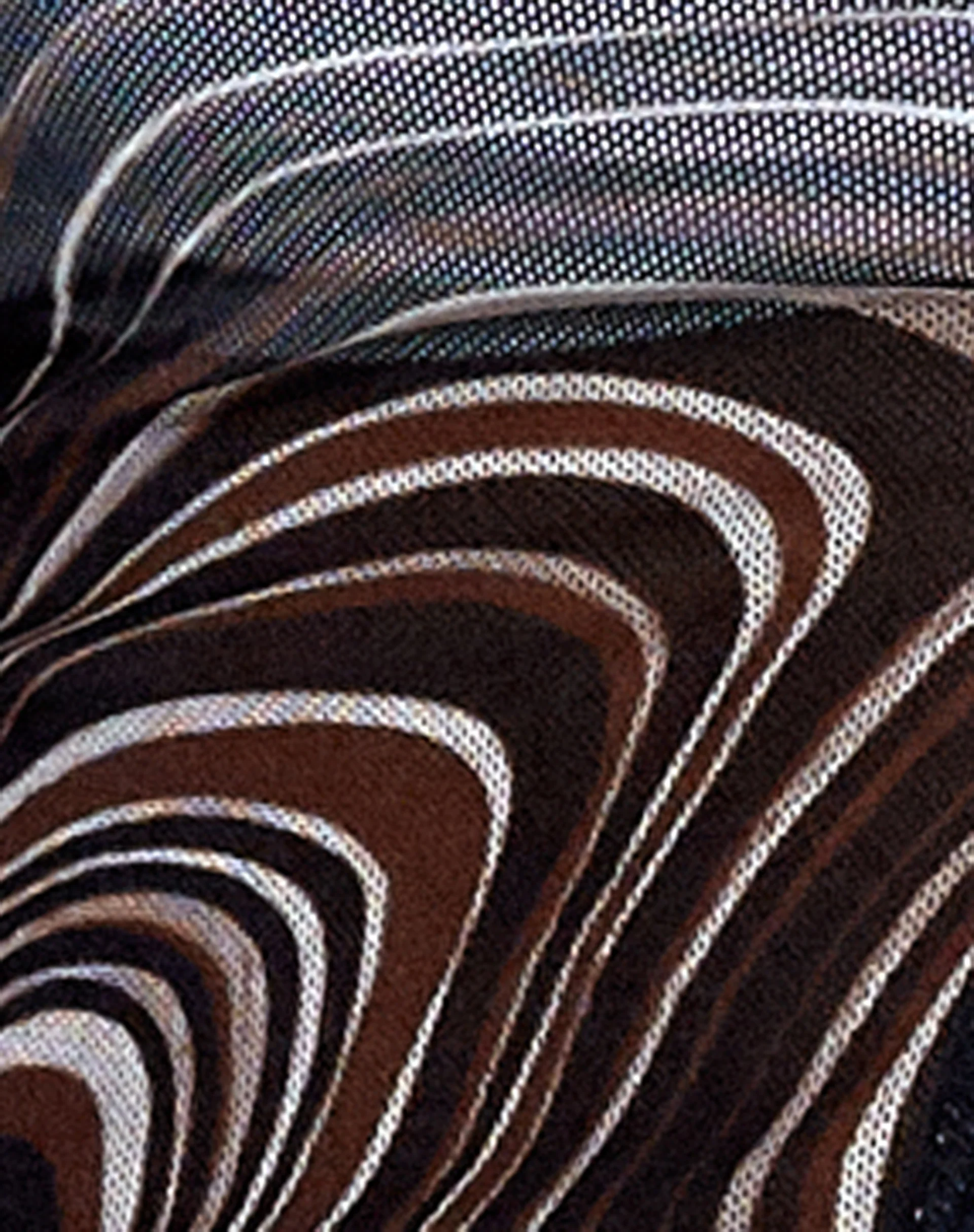 Keliso Shirt in 70's Ripple Brown - Image 5