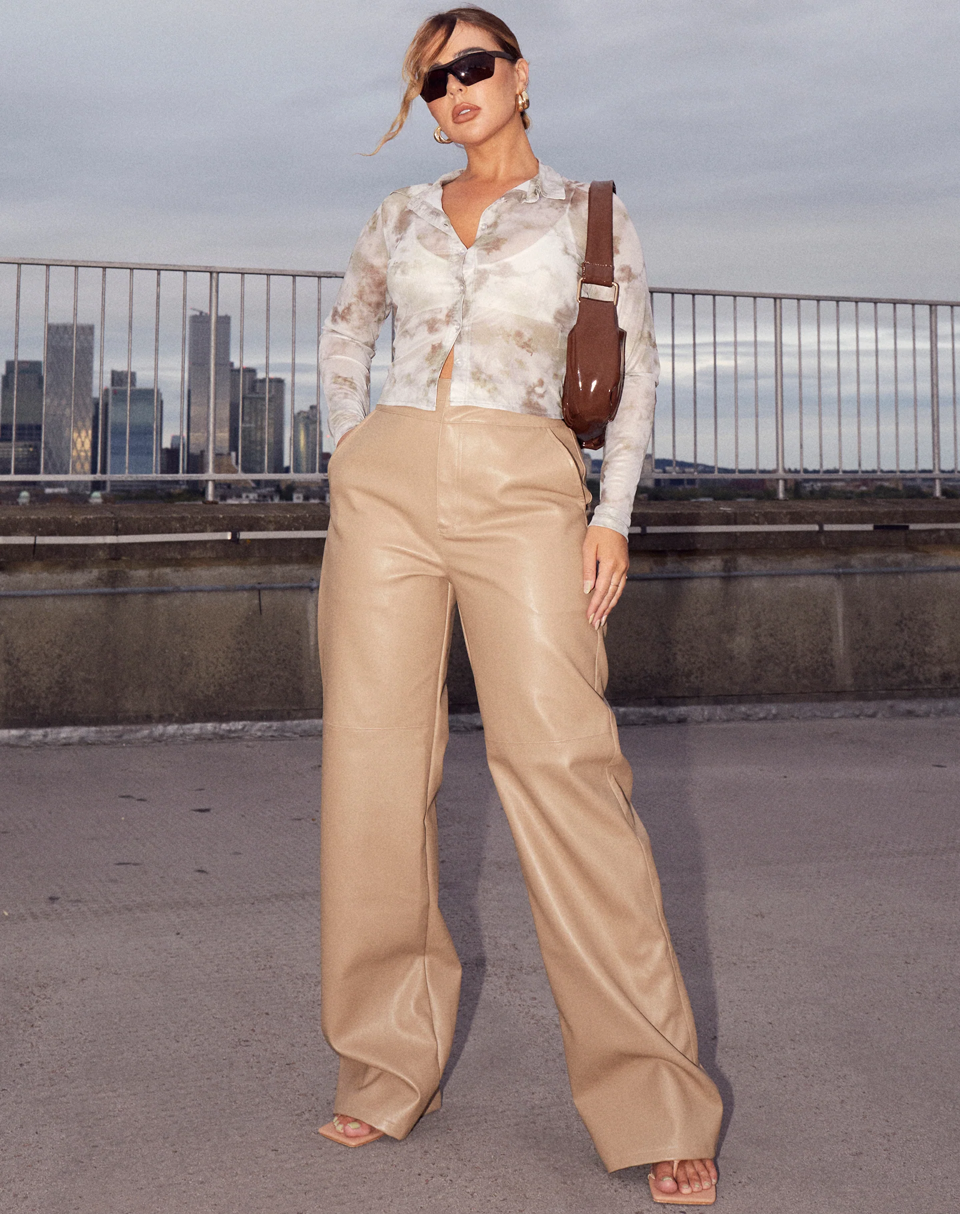 Kelly Shirt in Mesh Sage Smoke - Image 4