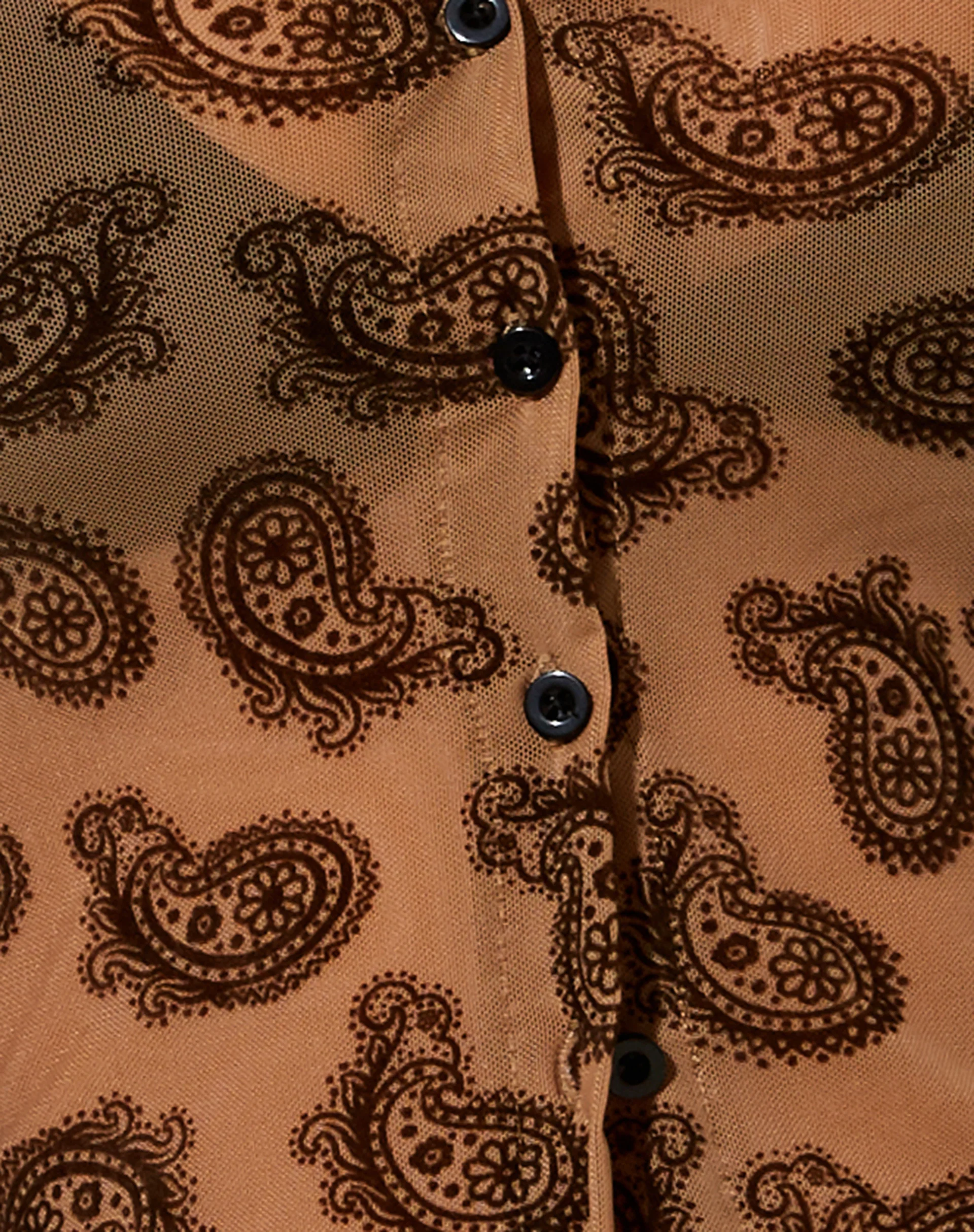 Kelly Shirt in Persian Night Flock Brown - Image 6