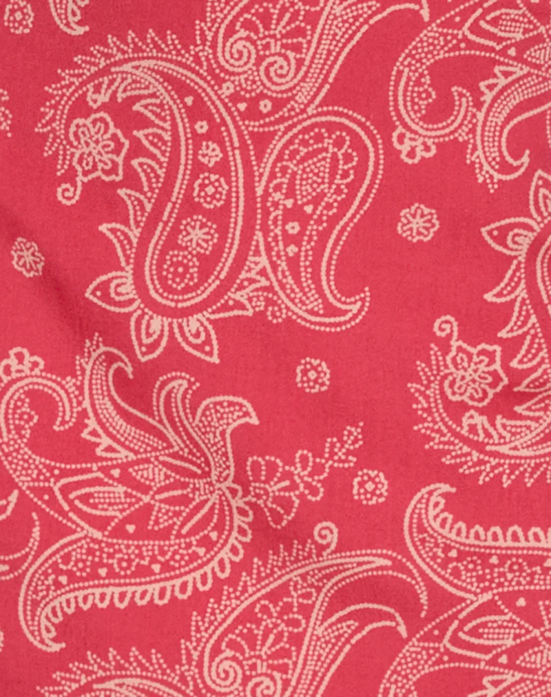 Kenja Bardot Mini Dress in Retro Paisley Pink - Image 6