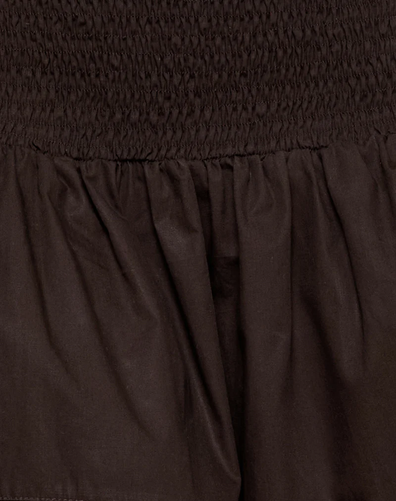 Kenma Mini Skirt in Bitter Chocolate - Image 6