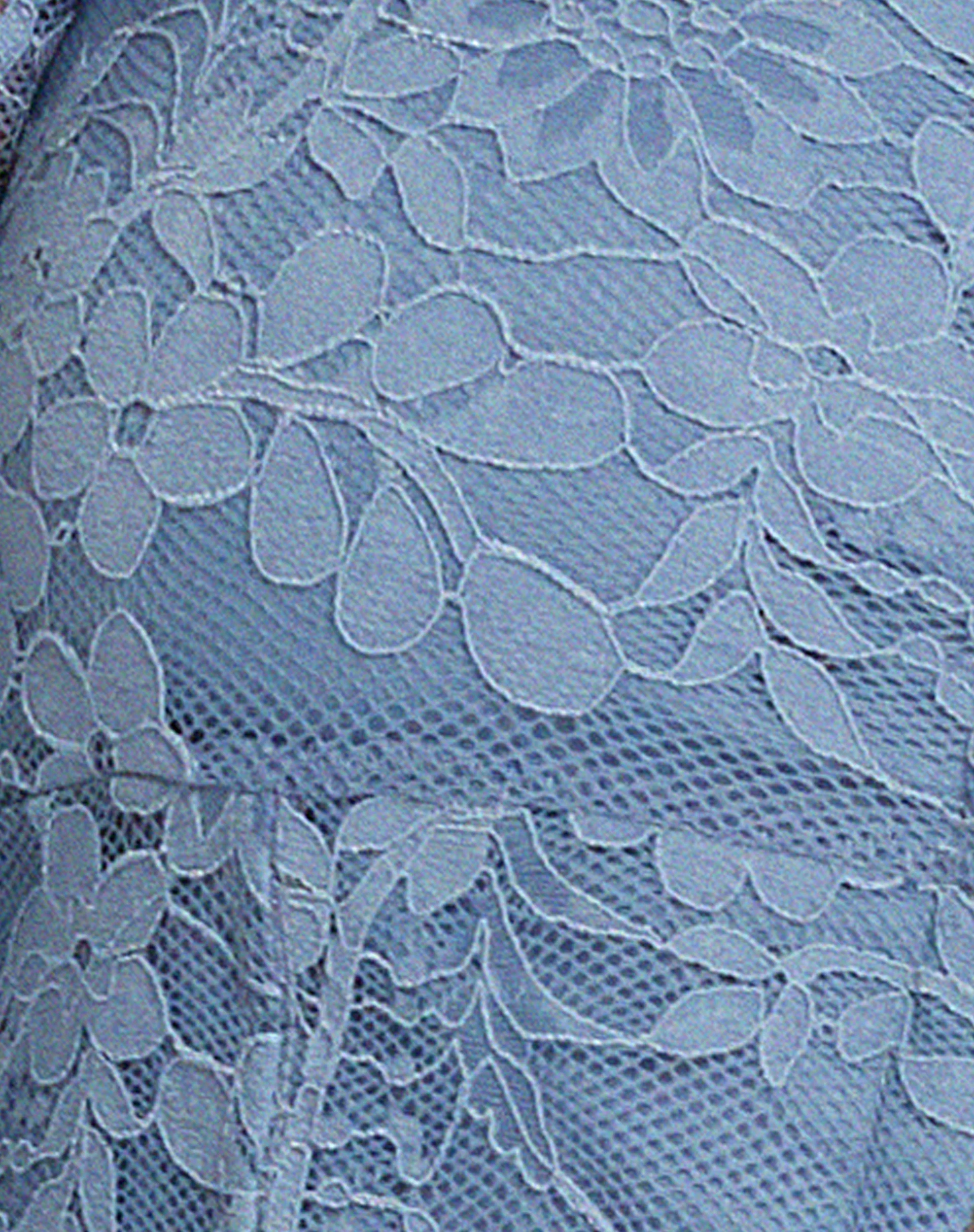 Khafila Long Sleeve Corset Top in Lace Blue - Image 7