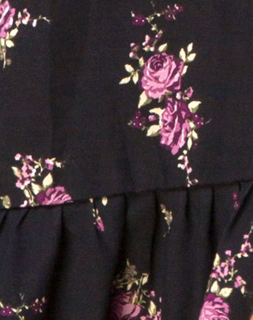 Khamea Dress in Sohey Rose Black - Image 5
