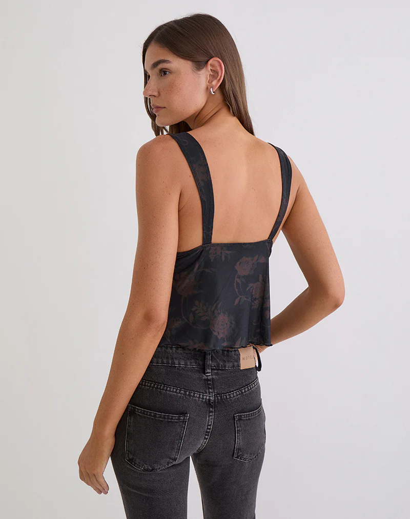 Khory Cami Top in Dynamic Rose - Image 3