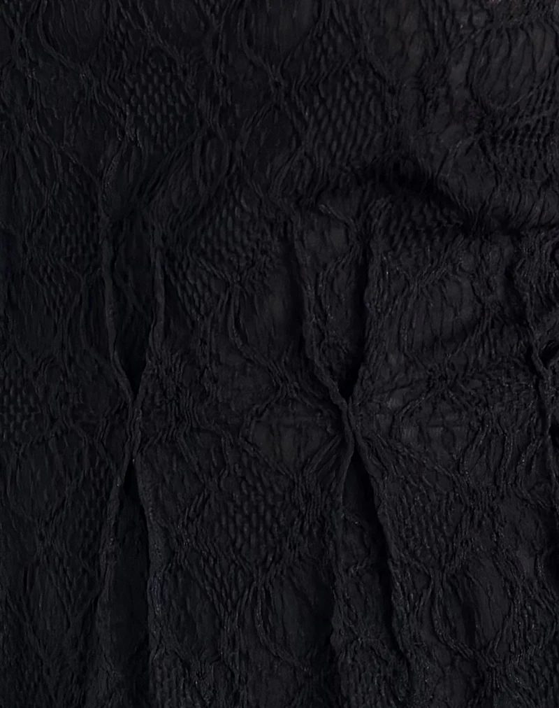 Kimbra Top in Textured Black - Image 5