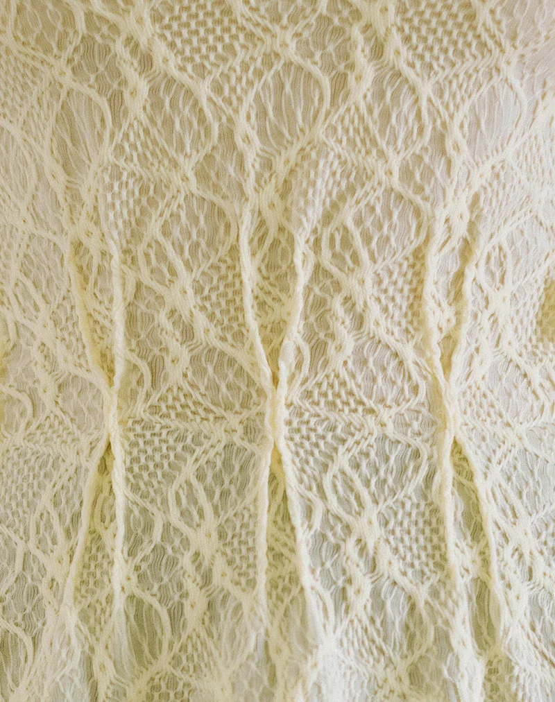 Kimbra Top in Textured Yellow - Image 6