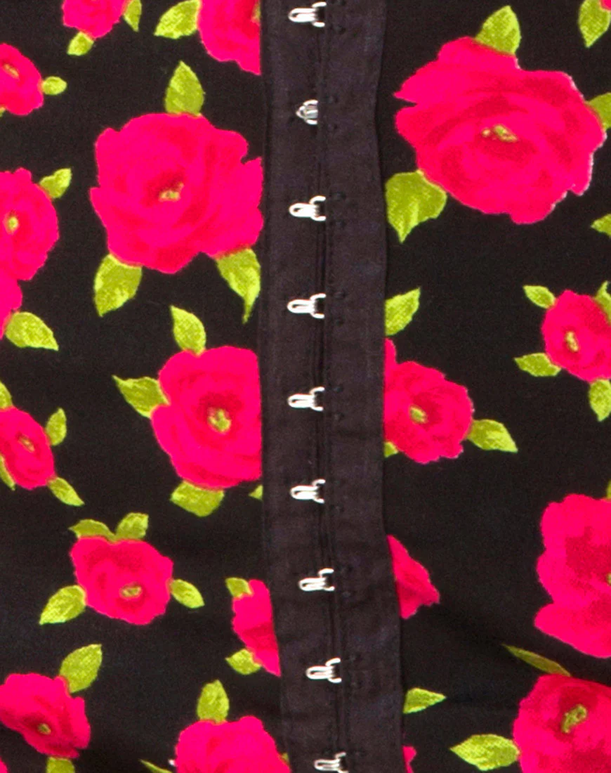 Kimmock Skirt in Red Bloom - Image 5