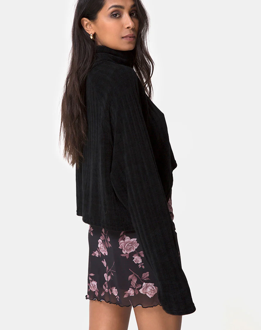 Kinnie Mini Skirt in Dusky Rose - Image 2