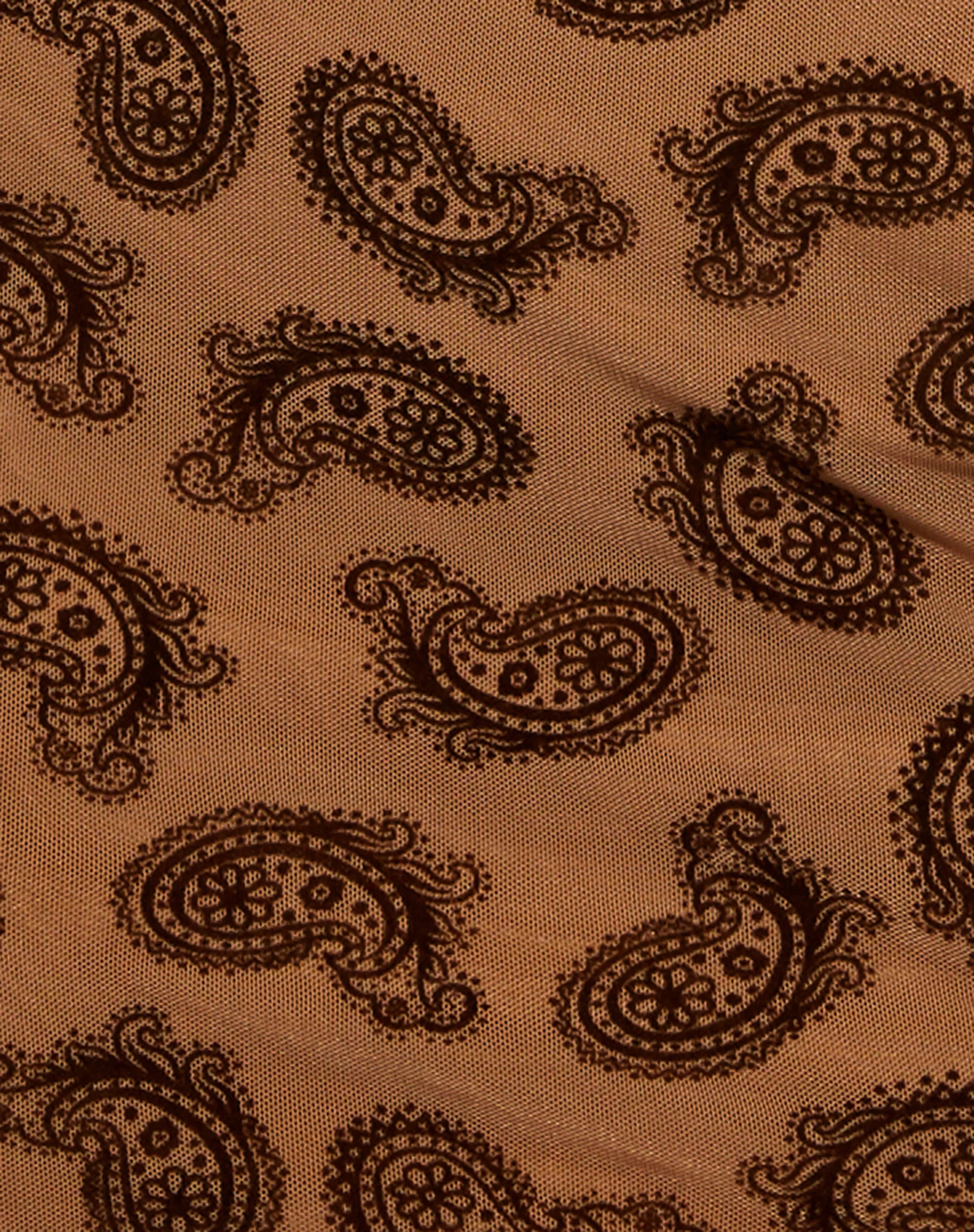 Kinnie Mini Skirt in Persian Night Flock Brown - Image 5