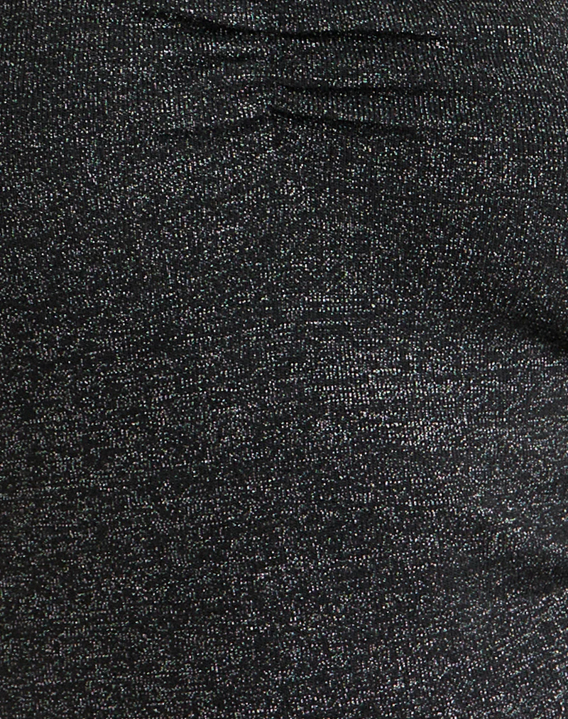 Kolisa Ruched Bust Top in Black - Image 7