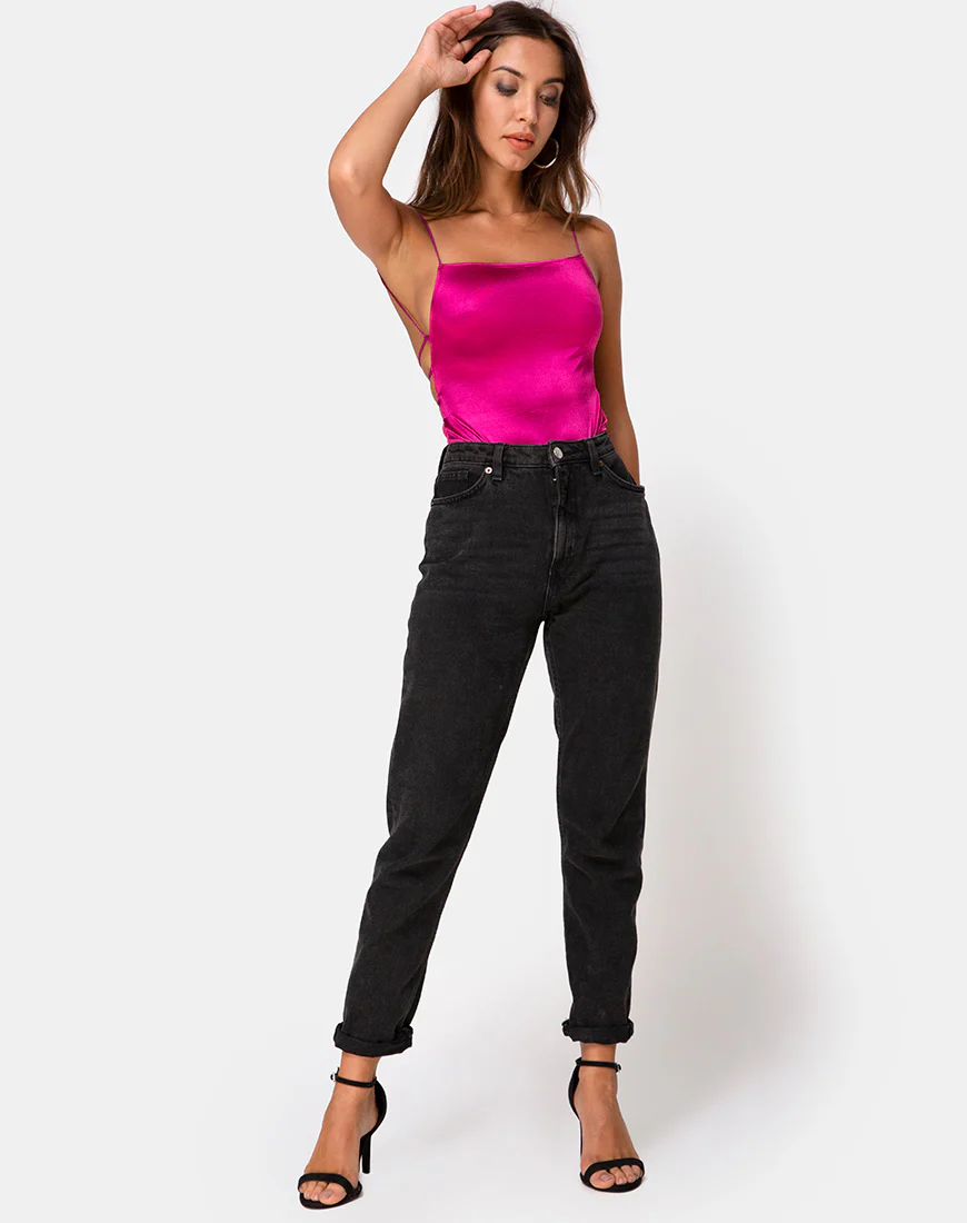 Koza Bodice in Satin Magenta - Image 4