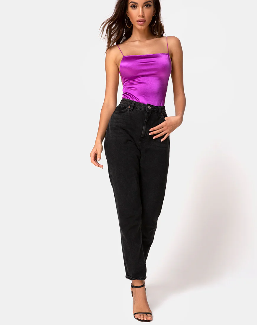 Koza Bodice in Satin Violet - Image 3