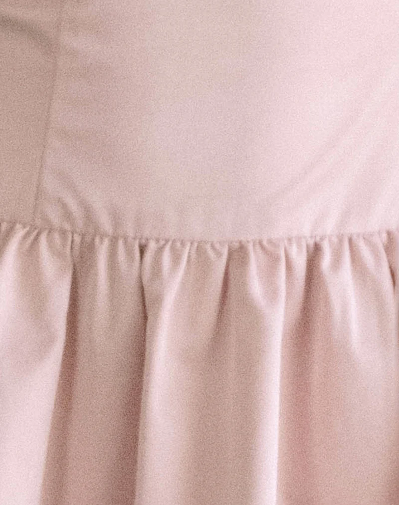 Krayofa Puffball Mini Dress in Baby Pink - Image 6
