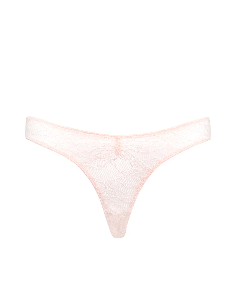 Kukila Brazilian Knicker in Marys Rose Lace Pink - Image 6