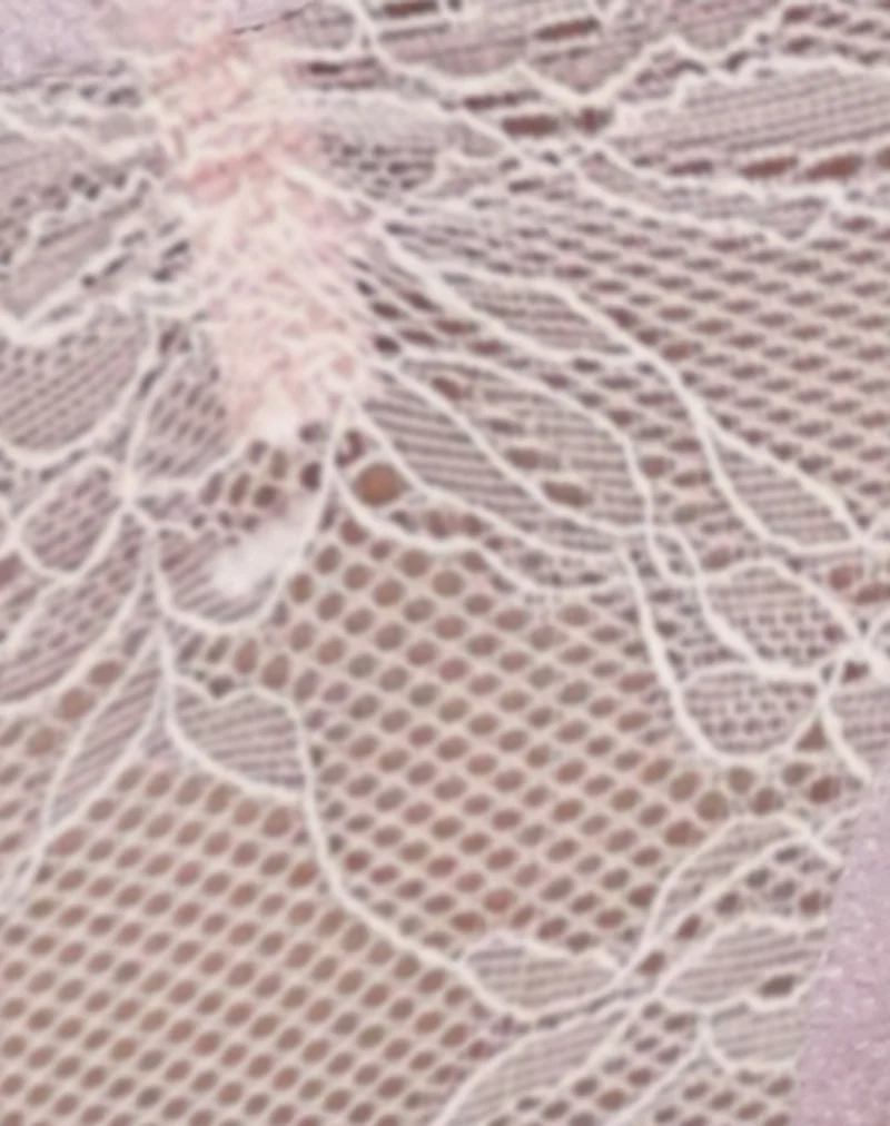 Kukila Brazilian Knicker in Marys Rose Lace Pink - Image 7