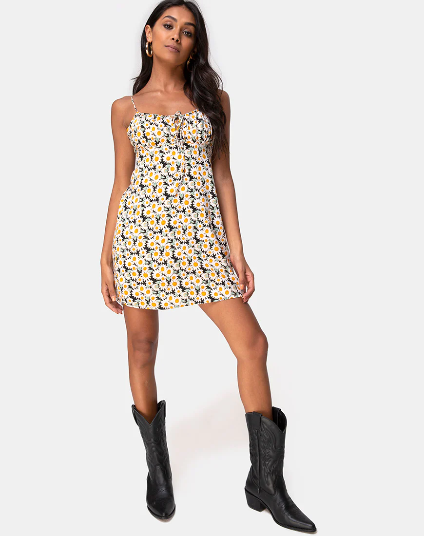 Kumala Slip Dress in Delightful Daisy - Image 4
