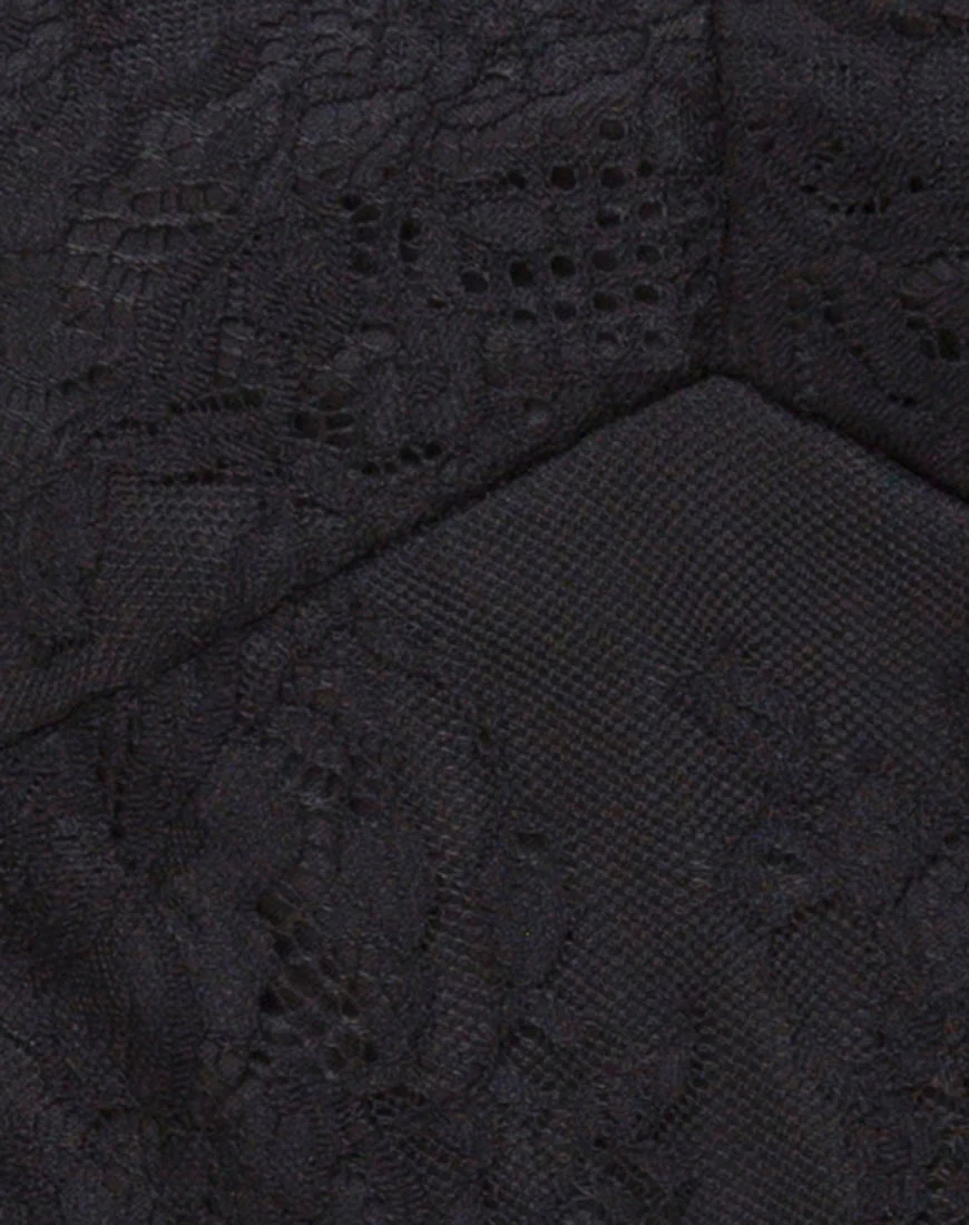 Kusakina Dress in Lace Black - Image 5