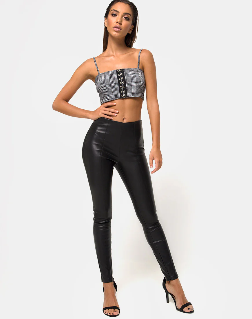 Kyga Crop Top in Charles Check - Image 4