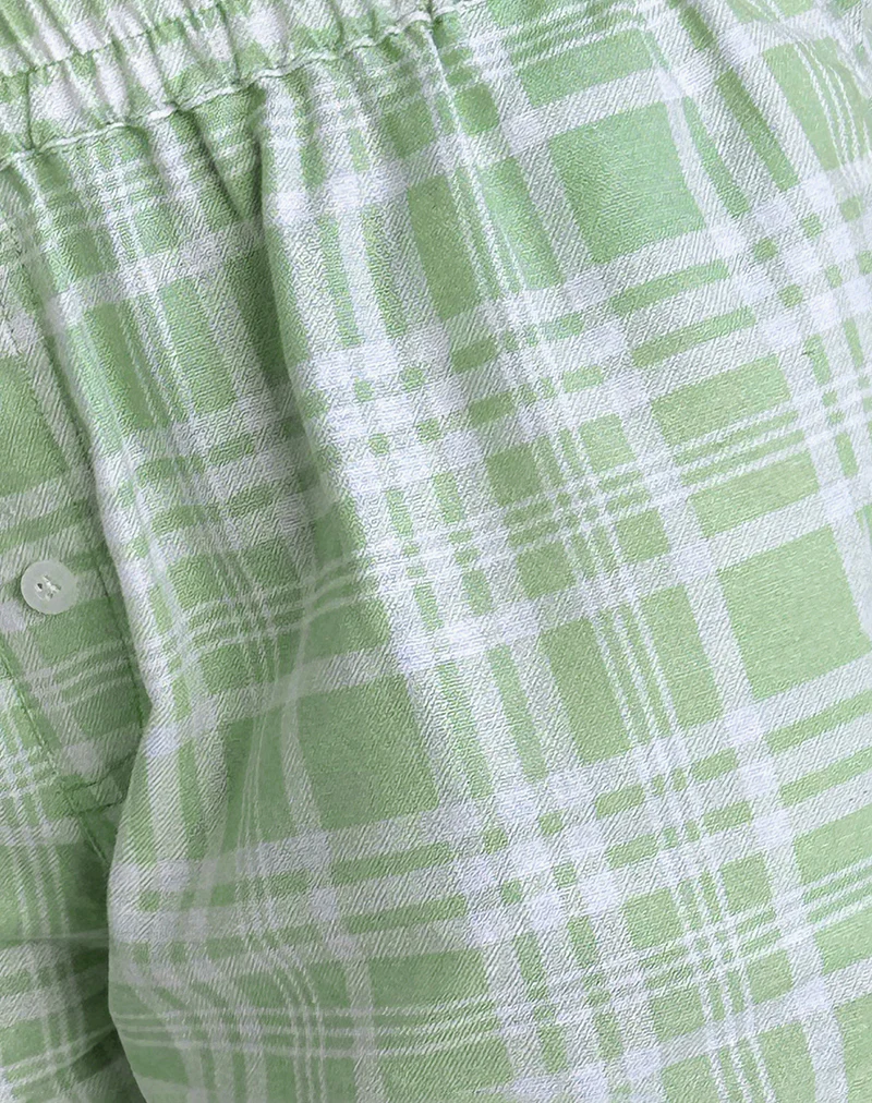 Laboxe Boxer Shorts in Table Cloth Neo Mint - Image 5