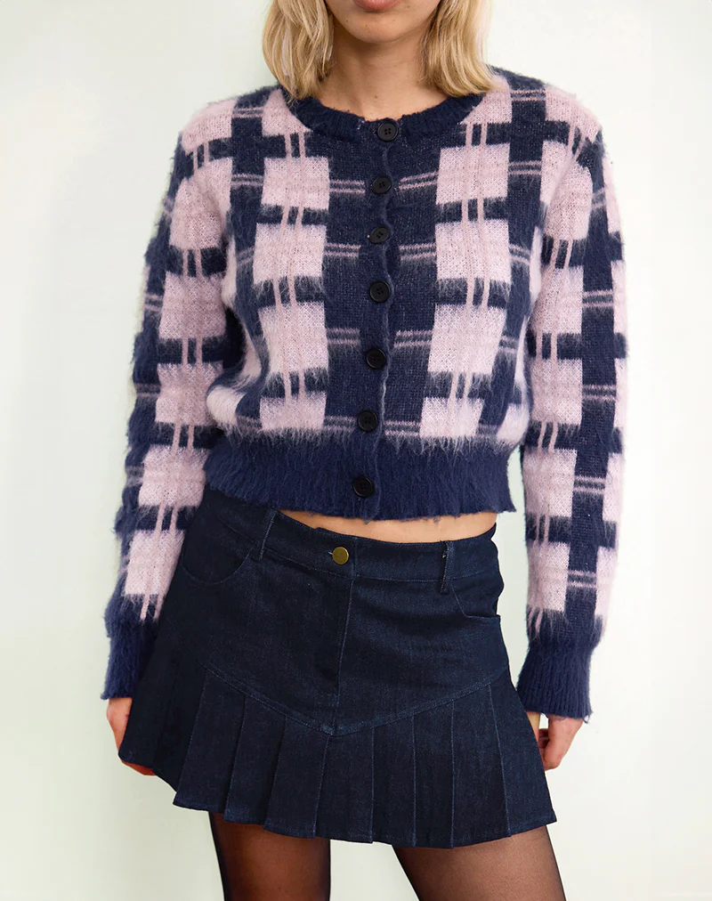 Laduma Mini Skirt Denim in Indigo - Image 2