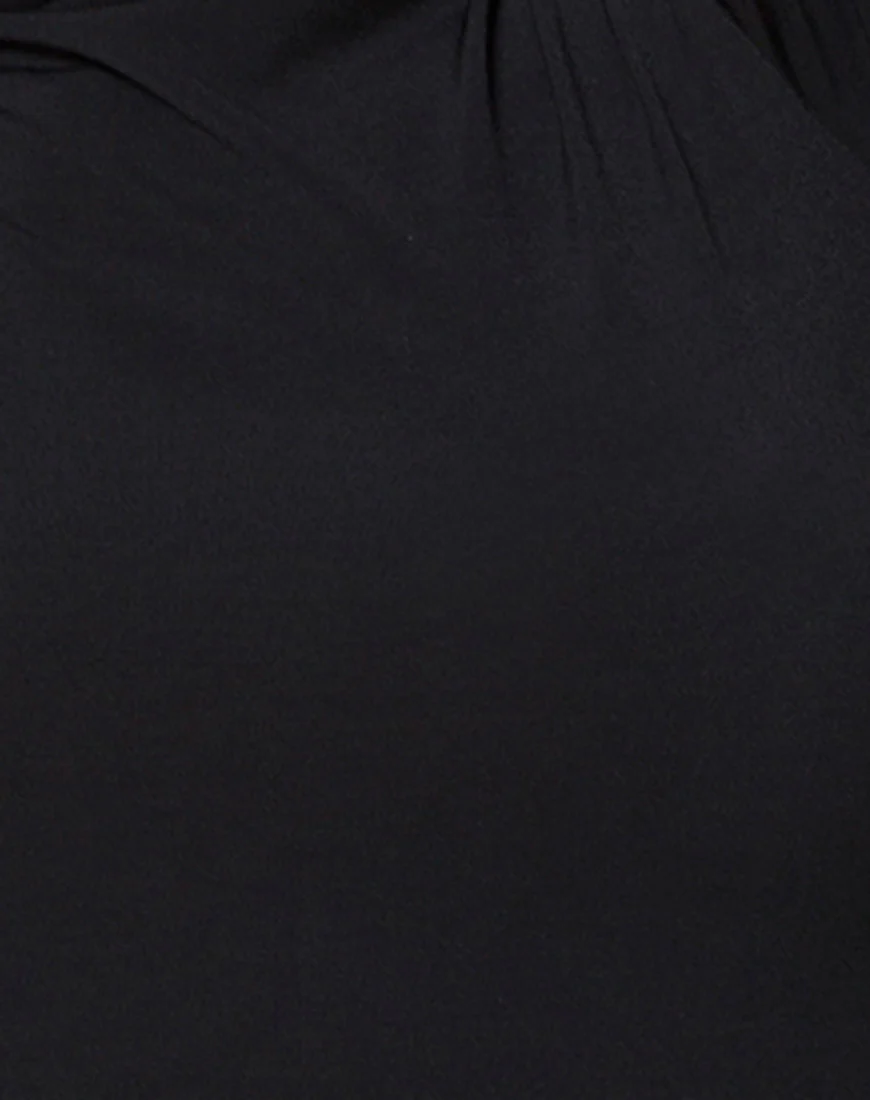 Lafitte Dress in Polycrepe Black - Image 5