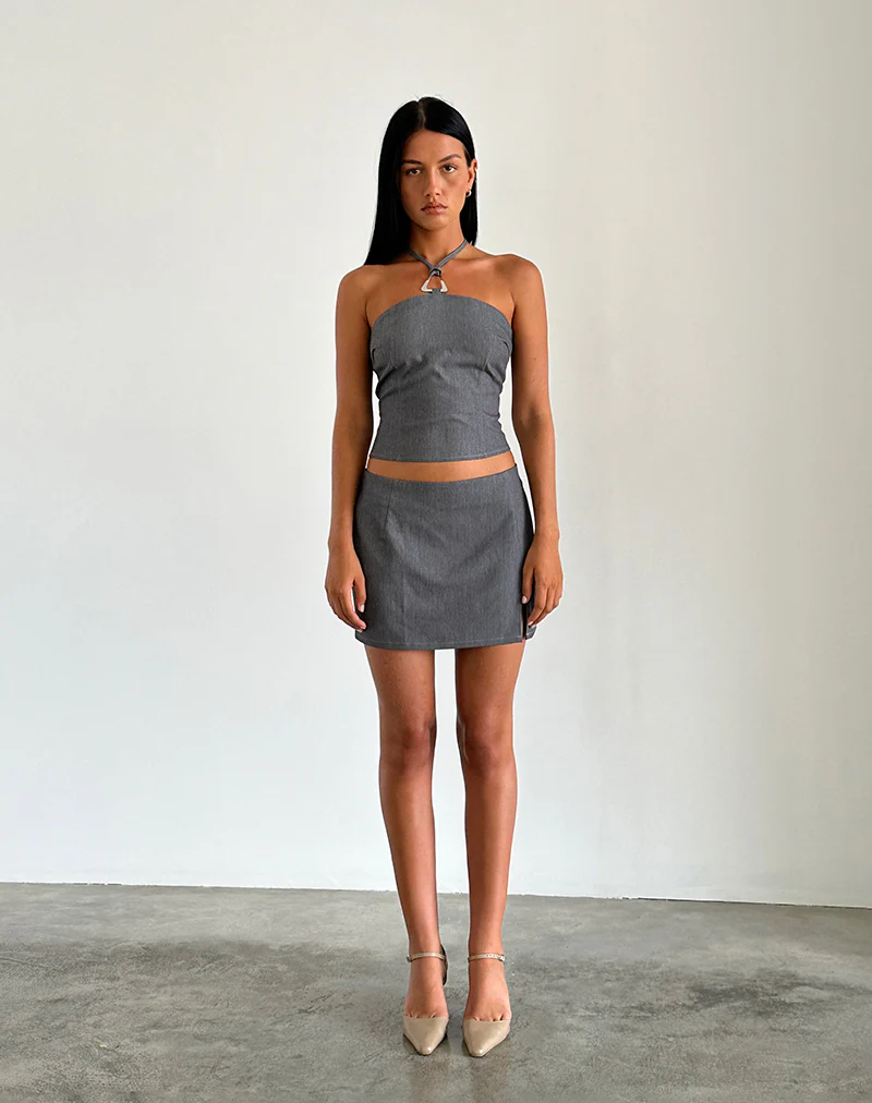Lakia Top in Tailoring Charcoal - Image 3