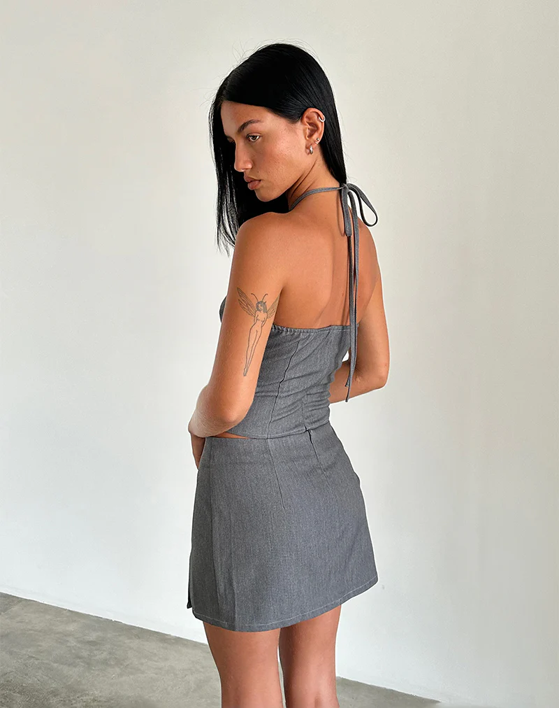 Lakia Top in Tailoring Charcoal - Image 4