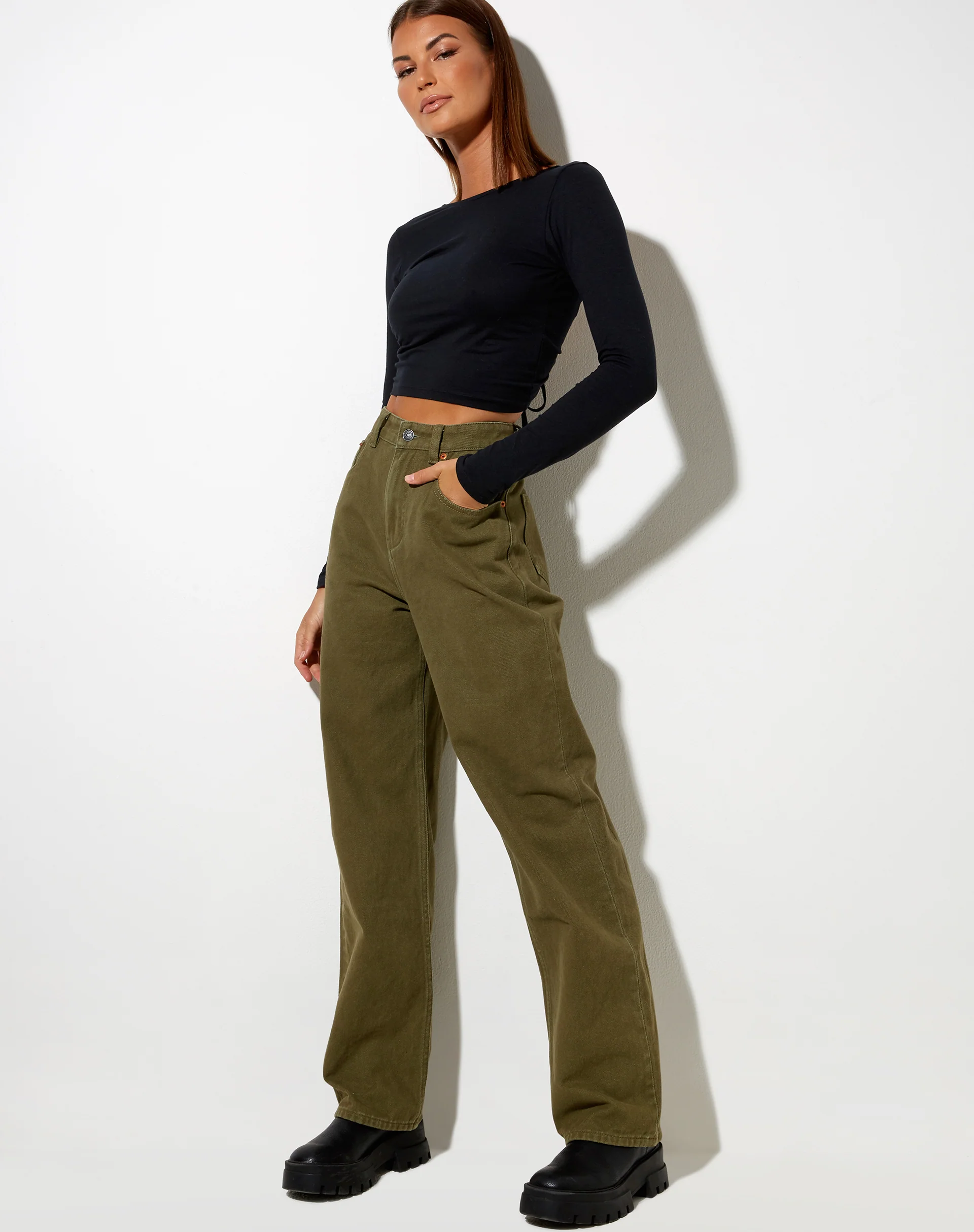 Lali Crop Top in Black - Image 3