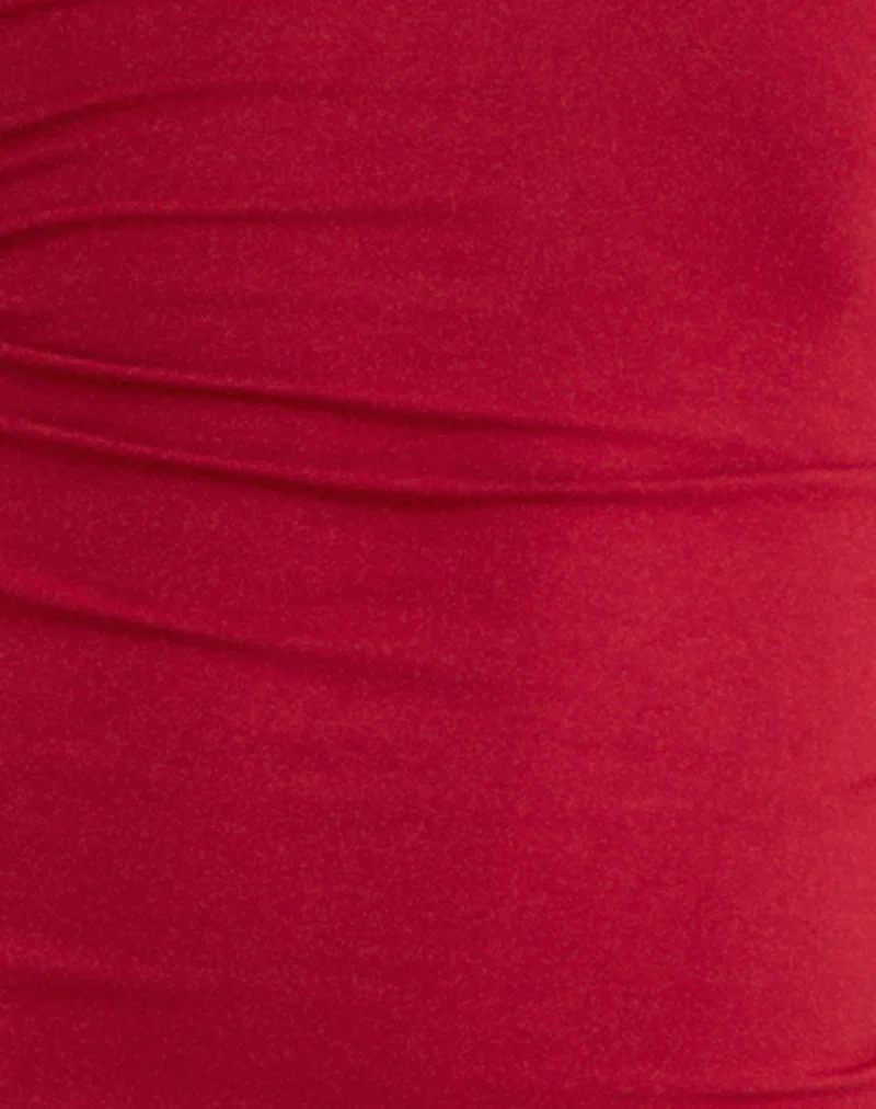 Laluma Midi Dress in Adrenaline Red - Image 5