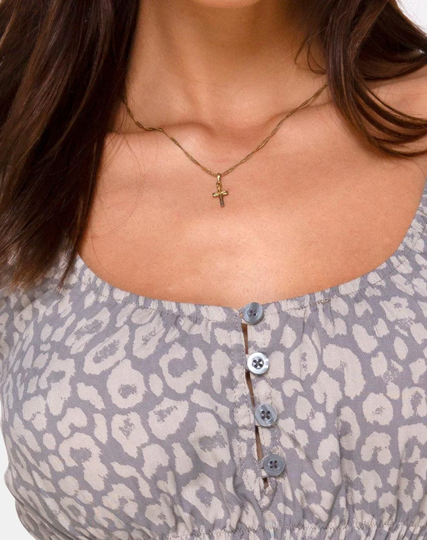 Lanfy Top in Leopard Daze Grey - Image 5
