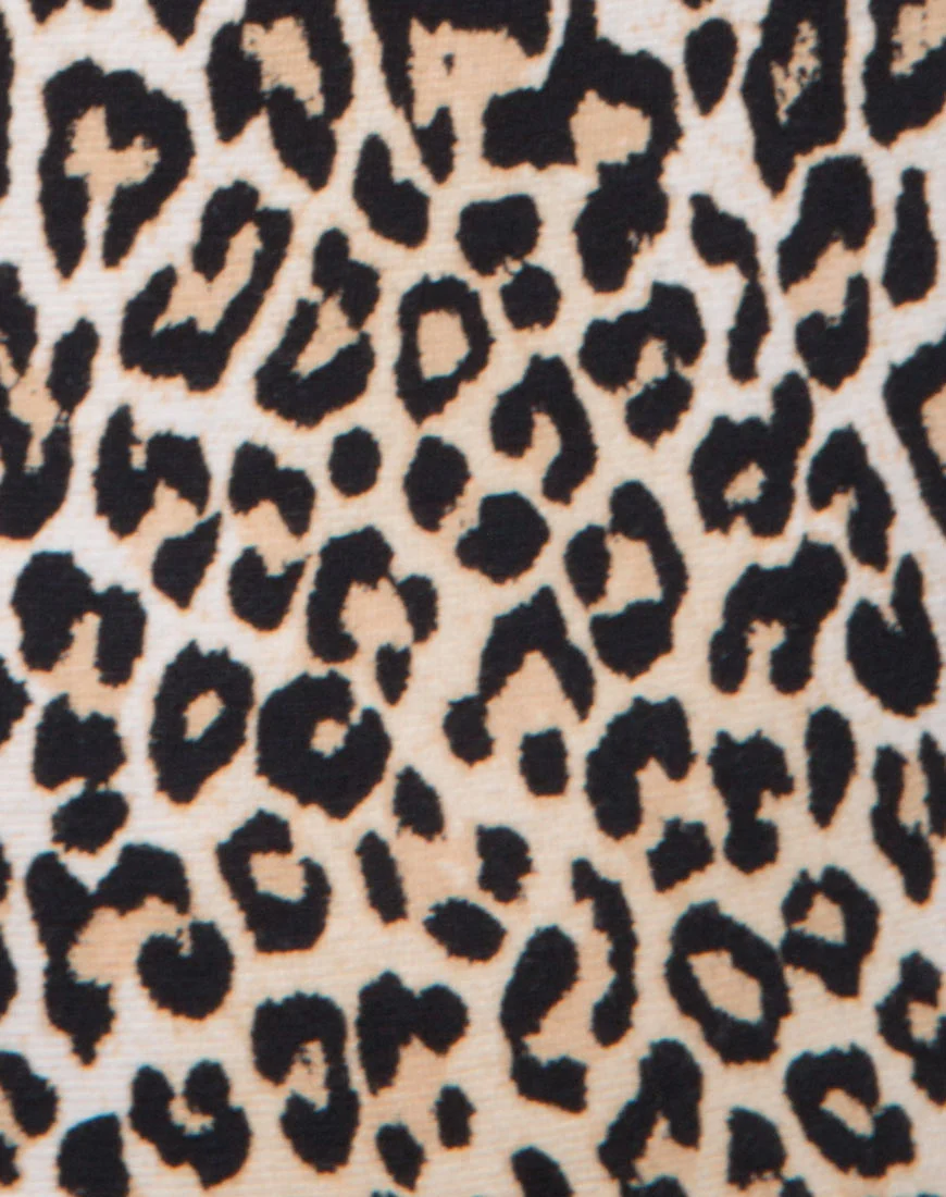 Lao Plunge Bodice in Rar Leopard Brown - Image 7