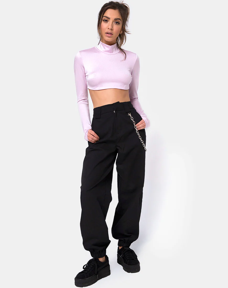 Laretta Crop Top in Lilac - Image 3